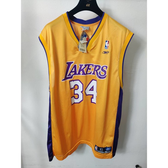 NEW SHAQUILLE O'NEAL LA LAKERS JERSEY REEBOK XL - Picture 8 of 8